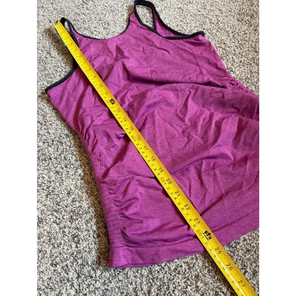 Lululemon See Info In The Flow Tank Heathered Regal Plum